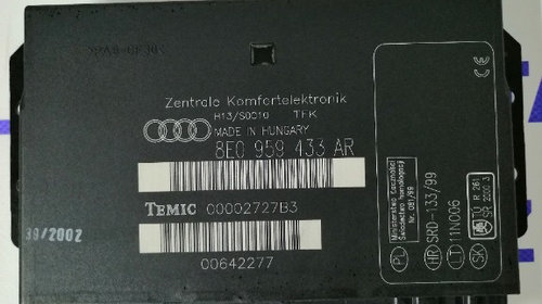 Calculator confort,Audi A4 B6,B7 cod 8E0959433AR #tKgP1BXSBvZ