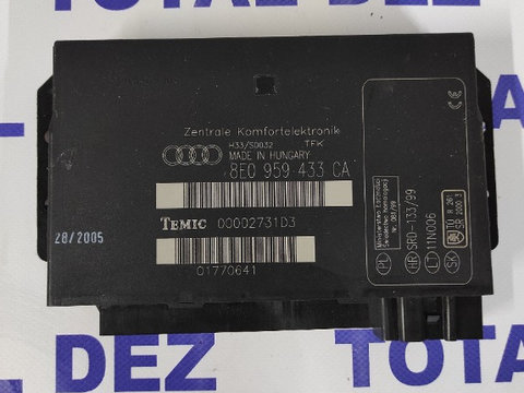 Calculator confort Audi A4 B6,B7 cod 8E0959433CA