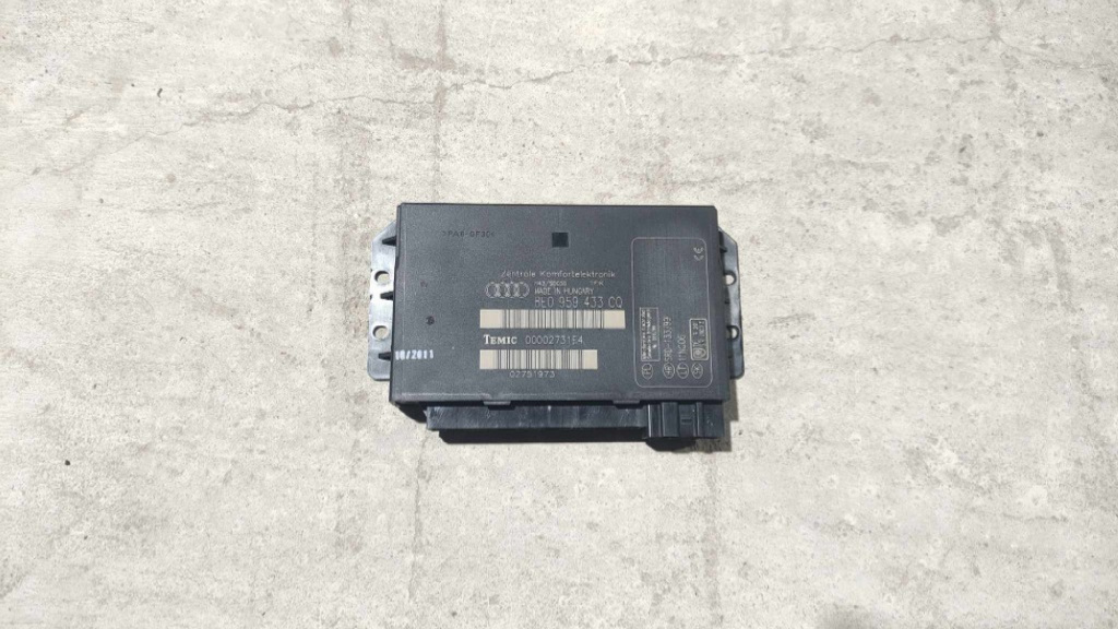 Calculator Confort Audi A4 B7 8E0959433CQ Audi A4 B7 an 2009 cod piesa 8E0959433CQ NR954
