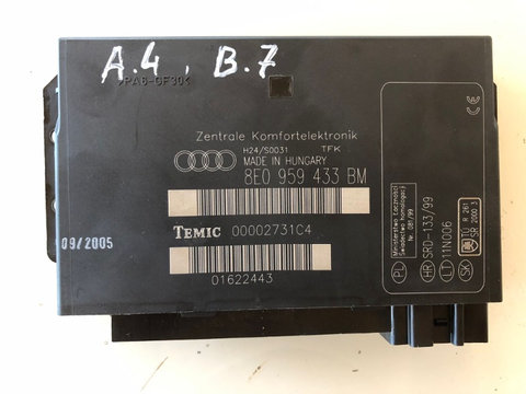 Calculator confort Audi A4 B7 cod 8E0959433BM
