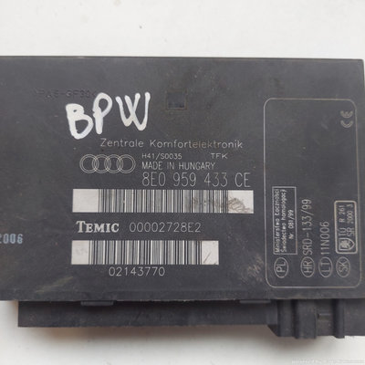 Calculator confort AUDI A4 II (8E2, B6) [ 2000 - 2