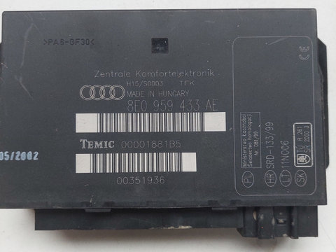 Calculator confort AUDI A4 IV (8K2, B8) [ 2007 - 2015 ] OEM 8e0959433ae