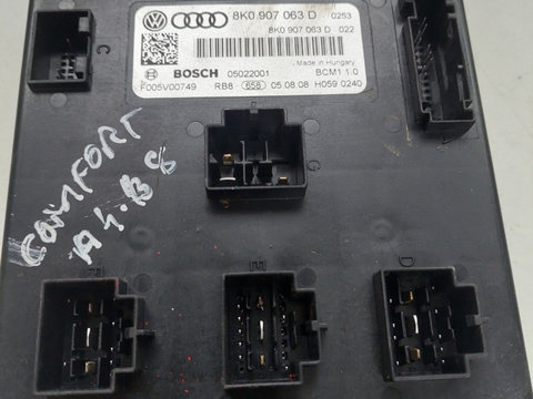 Calculator confort AUDI A4 IV Avant (8K5, B8) [ 2007 - 2015 ] OEM 8k0907063d