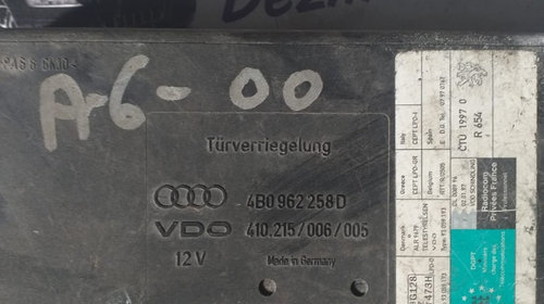 Calculator confort Audi A6, 4B0962258D, 