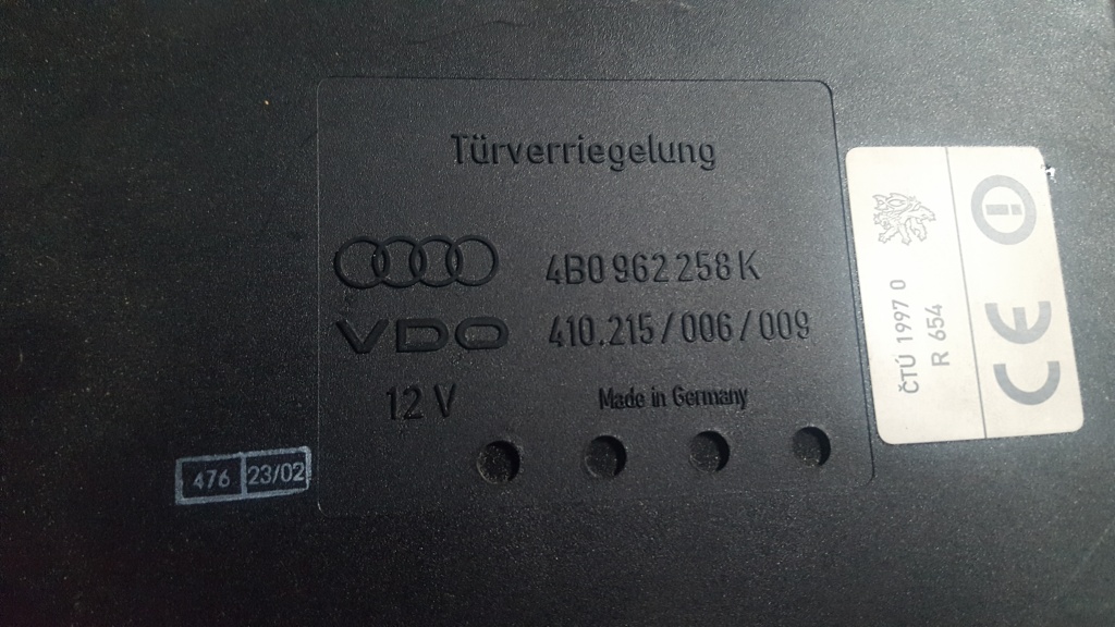 Calculator Confort Audi A6 C5 4B0 962 258K