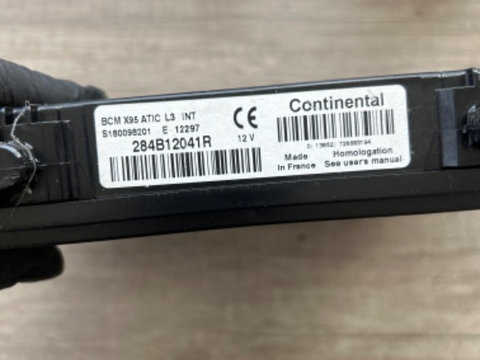 Calculator confort BCM X95 284B12041R S180098201 Continental Renault Scenic 3 1.5 dci e5 euro 5