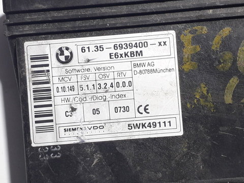 Calculator Confort BMW 5 (E60, E61) 2003 - 2010 6939400