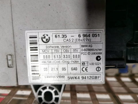 Calculator confort BMW Seria 3 E90 E91 , Seria 1 E81 E87 cod: 6135 6964051 2005-2011