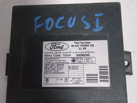 Calculator confort Ford Focus (1998-2004) [DAW, DBW] cod 98AG15K600DB