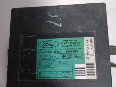 Calculator confort Ford Mondeo cod 98ag15k600fb