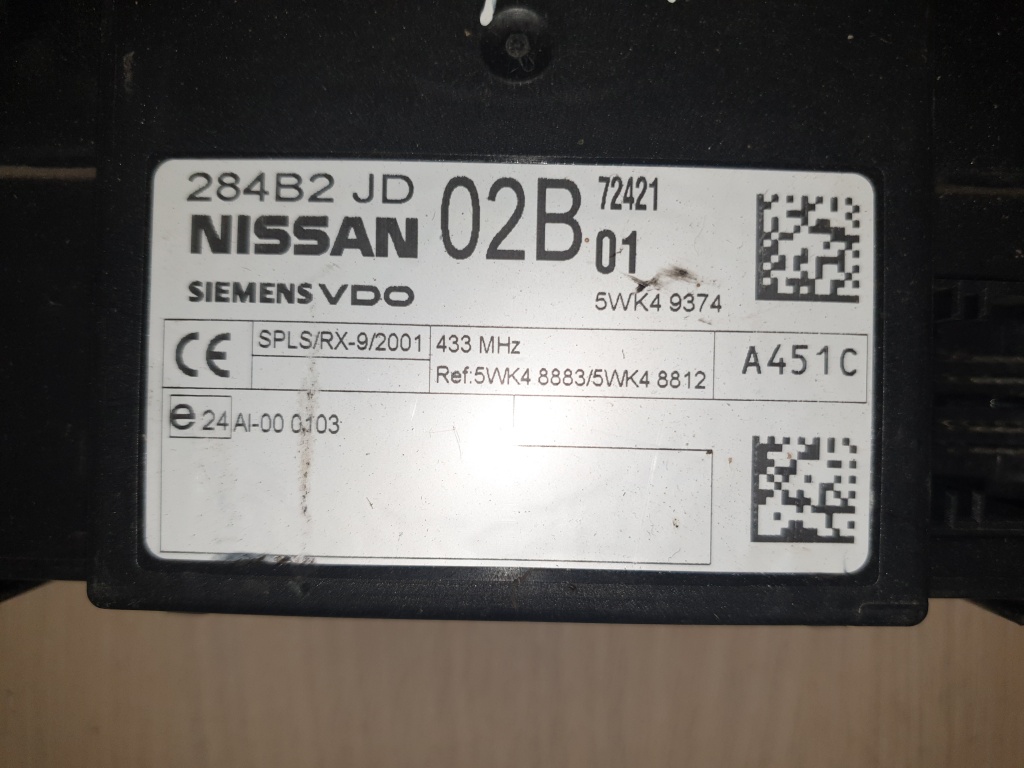 Calculator confort Nissan Qashqai cod 284B2JD