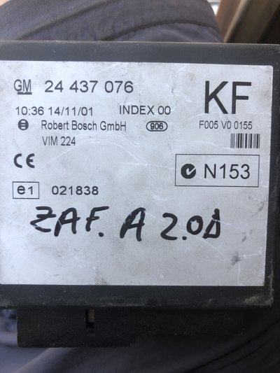 Calculator confort Opel zafira ,Astra 24437076