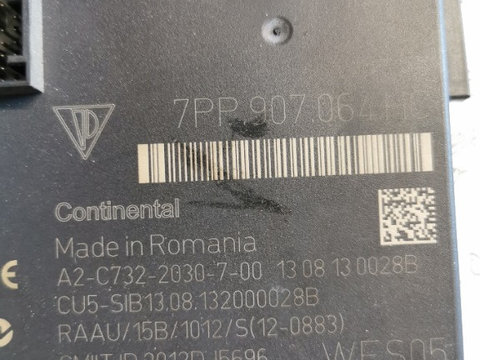 Calculator confort Porsche Cayenne 2013, 7PP907064HC 7pp907064 hc