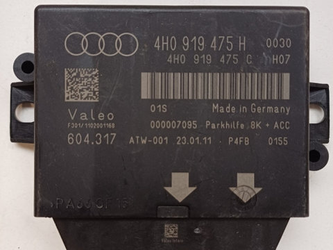 Calculator confort senzori parcare AUDI A8 III (4H2, 4H8, 4HC, 4HL) [ 2009 - 2018 ] OEM 4H0919475H