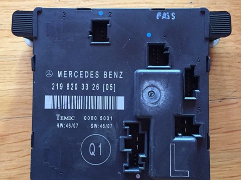 Calculator confort stânga spate Mercedes cls w219 cod 2198203326