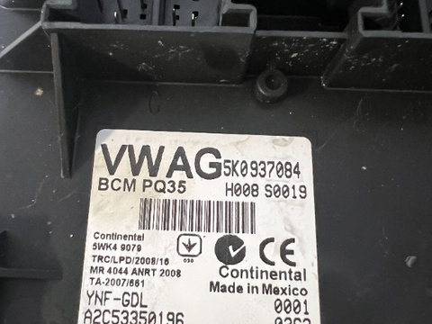 Calculator Confort Volkswagen Golf 6 1K0 937 084 B . Cod piesa: 1K0 937 084 B