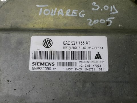 CALCULATOR CUTIE TRANSFER 0AD927755AT, VW TOUAREG 7L, 3.0 DIESEL, 2005