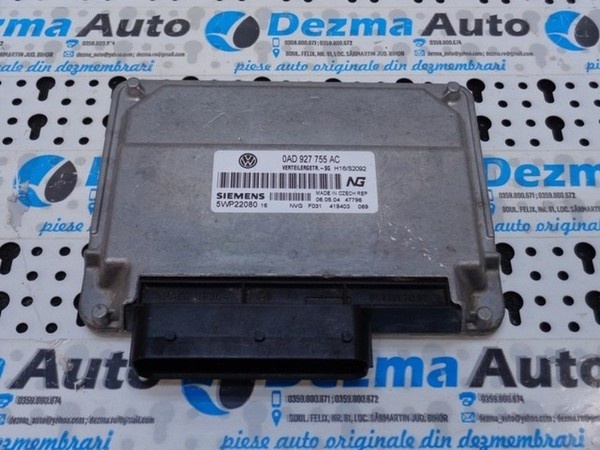Calculator cutie viteza, 0AD927755AC, Vw Touareg, 2.5 tdi (id:208609)