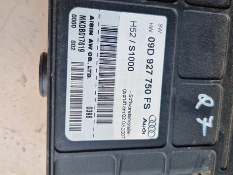 Calculator cutie viteze automata Vw Touareg / Audi Q7 09D927750FS AISIN