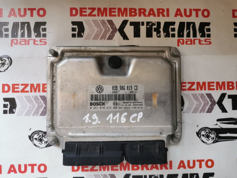 Calculator de motor 038906019CD Bosch 0281010218 Volkswagen Passat B5 1.9 tdi 116cp AJM