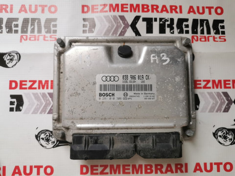 Calculator de motor 038906019CK Bosch 0281010308 Audi A3 8L 1.9 tdi 131cp ASZ