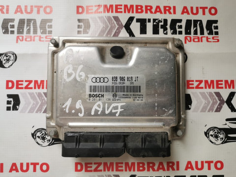 Calculator de motor 038906019JT Bosch 0281011138 Audi A4 B6 1.9 tdi 131cp AVF