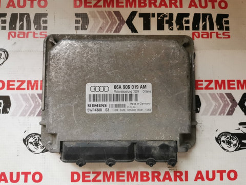 Calculator de motor 06A906019AM Siemens 5WP4380 Audi A3 8L 1.6sr AKL