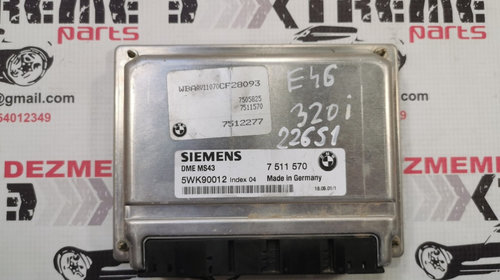 Calculator de motor 7511570 Siemens 5WK9