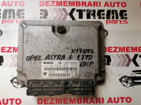 Calculator de motor 90589736 LS Bosch 0281001670 Opel Astra G 1.7td X17DTL