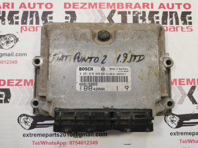 Calculator de motor Bosch 0281010846 Fiat Punto mk