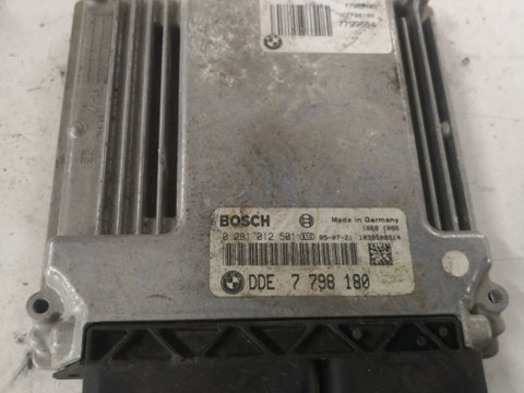 Calculator ECU BMW 3 V (E90) [ 2004 - 2012 ] 320 d (M47 D20 (204D4), N47 D20 C) 120KW|163HP BOSCH Dde7798180 OEM 0281012501