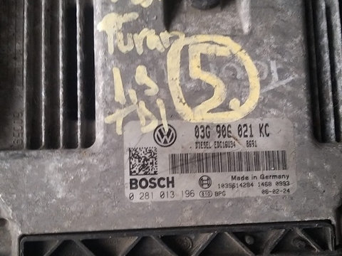 Calculator ECU cod: 0281013196 pentru VW Touran 1.9 TDI