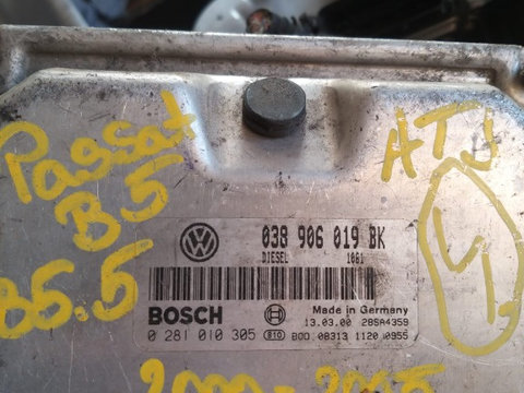 Calculator ECU cod: 038906019BK pentru Volkswagen Passat B5.5 an 2000-2005 1.9 TDi