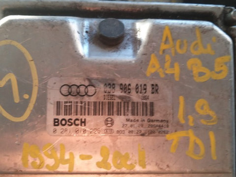 Calculator ECU cod: 038906019BR pentru Audi A4 B5 1.9 TDI an 1994-2001