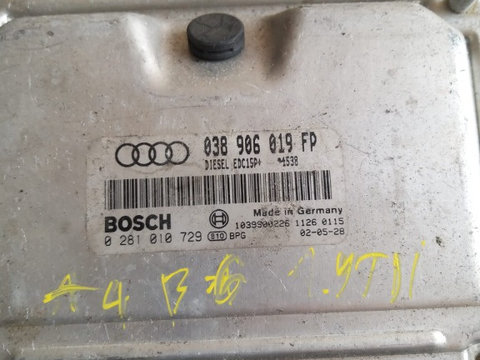 Calculator ECU cod: 038906019FP pentru Audi A4 B6 1.9 TDI