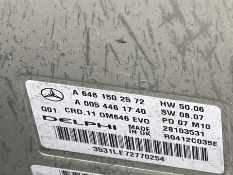 Calculator ecu Mercedes C-Class [W204] 2.2 cdi a6461502572