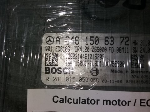 Calculator ECU Mercedes Sprinter 2,2cdi euro 4 cod A 6461506372