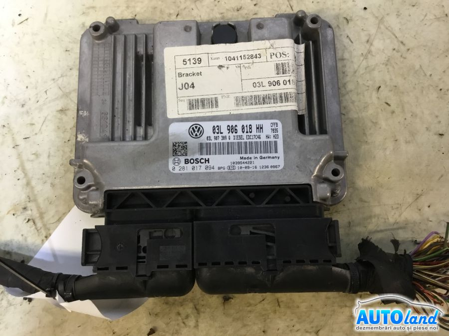 Calculator Ecu Motor 03l906018hh 2.0 TDI 0281017094 Volkswagen SHARAN 7N 2010