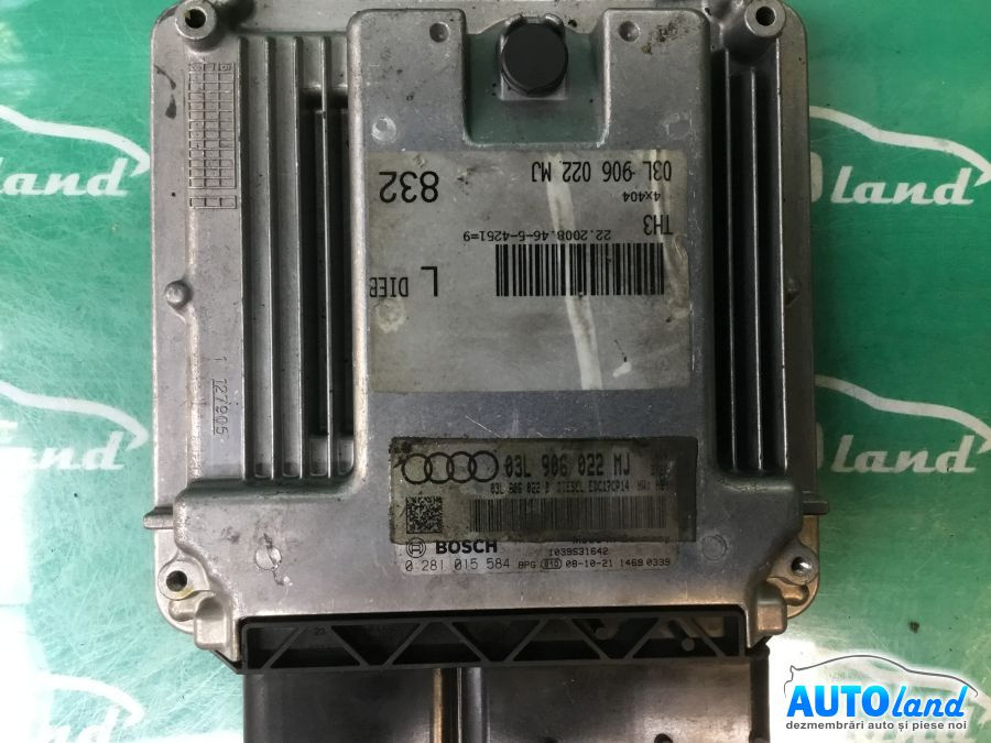 Calculator Ecu Motor 03l906022mj 2.0 TDI 0281015584 Audi A4 8K 2007