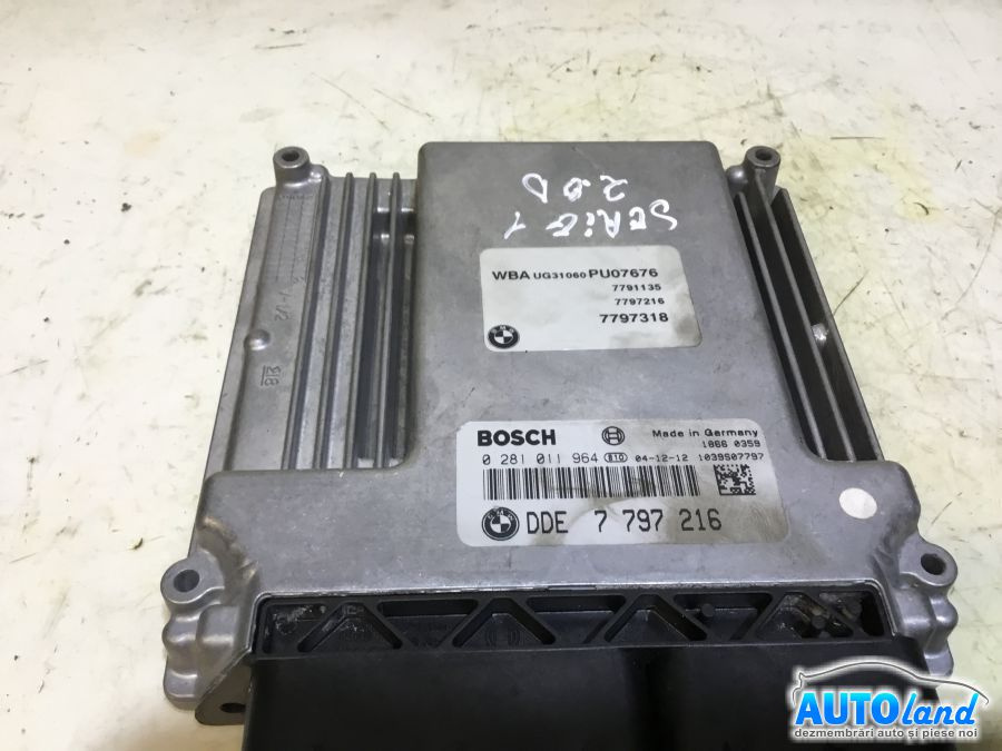 Calculator Ecu Motor 7797216 2.0 Diesel0281011964 BMW 1 E81,E87 2004