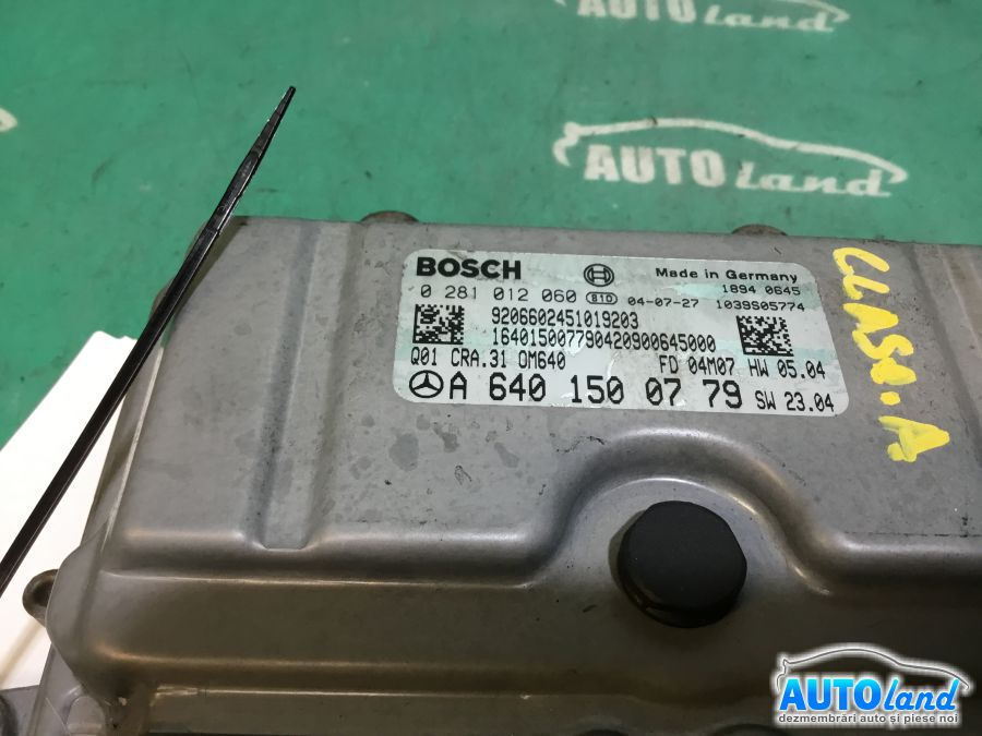 Calculator Ecu Motor A6401500779 2.0 CDI, 0281012060 Mercedes-Benz A-CLASS W169 2004