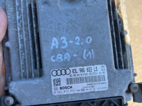Calculator ECU Motor Audi A3 - 2.0 Diesel , Cod CBA , 03L906022LS 0281015823