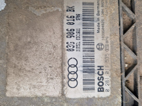 Calculator ECU motor Audi A3 8P 03G906016BK EDC16U1 0281011535 5706