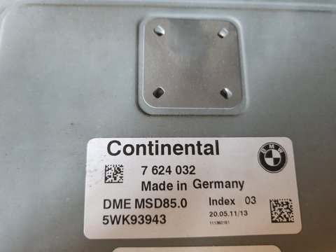 Calculator ecu motor BMW 5.0i N63 cod : 7624032