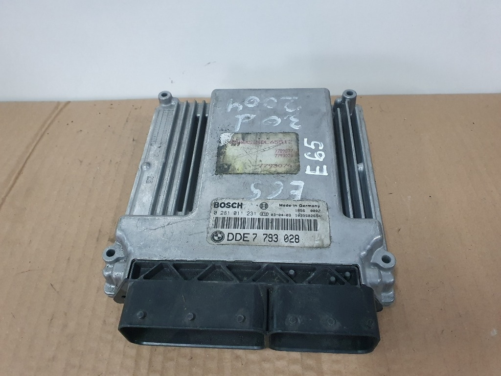 Calculator ECU motor BMW 7 IV E65, E66, E67 2001 - 2009 3.0 730 Ld M57 D30 (306D3) BOSCH 0281011231 7793028