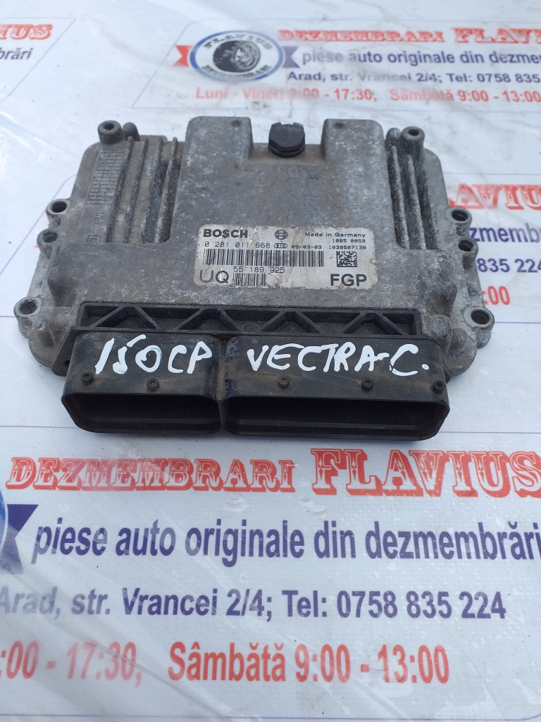 CALCULATOR ECU MOTOR OPEL VECTRA C ASTRA H 150 CP COD55189925