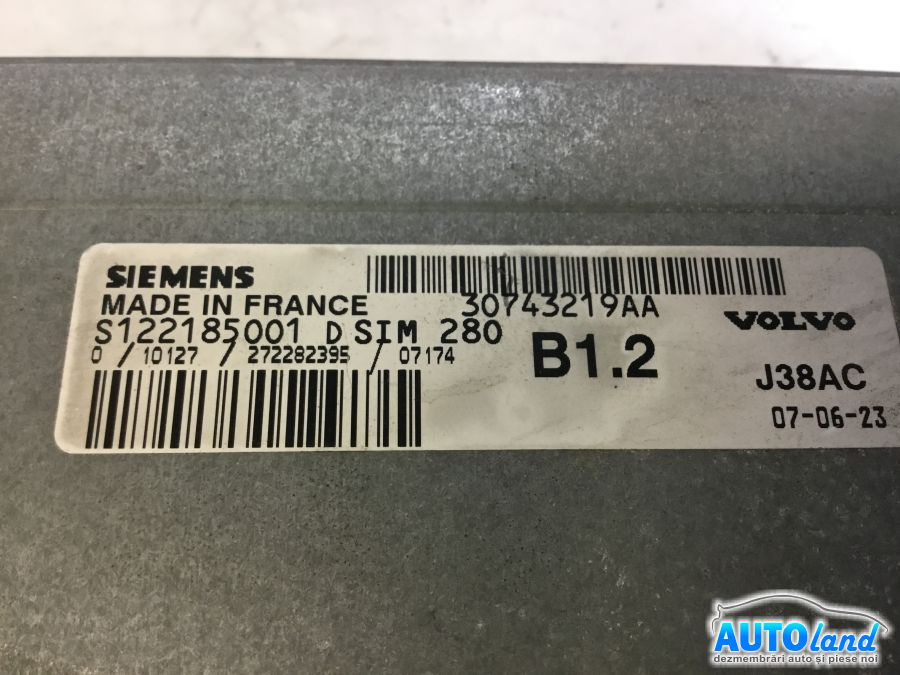 Calculator Ecu Motor S122185001 1.6 Diesel / J38ac Volvo C30 2006