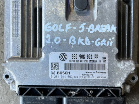 Calculator ECU Motor Volkswagen Vw Golf 5 1.9 BLS 2.0 Diesel Cod BMM BKD 03G906016HJ 03G906021TR 03G906021PP