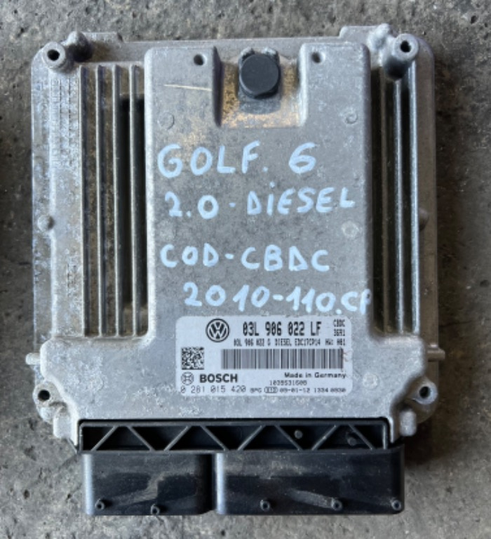 Calculator ECU Motor Volkswagen VW Golf 6 2.0 Dies