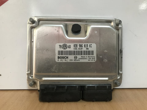 Calculator ecu motor vw 1.9 tdi passat superb avb cod 038906019kc 0281011204